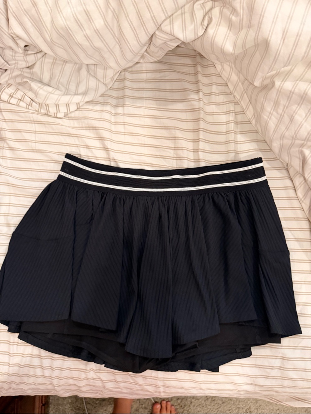 Free People Sultry Skort with Striped Waistband